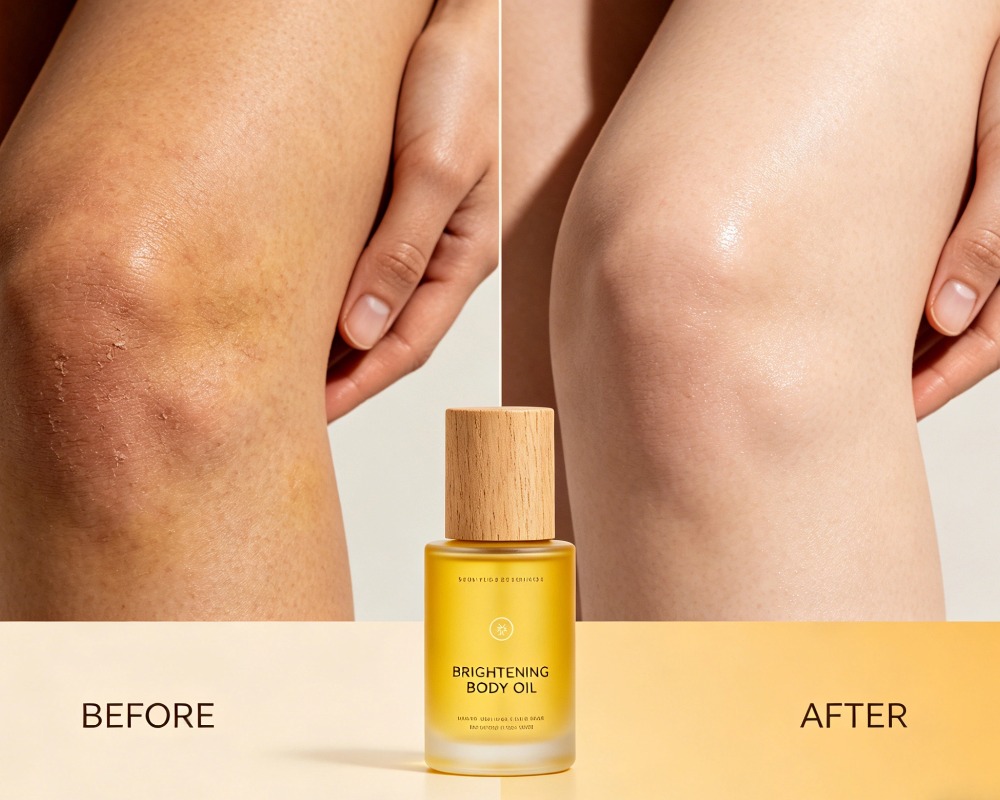 brightening body oil