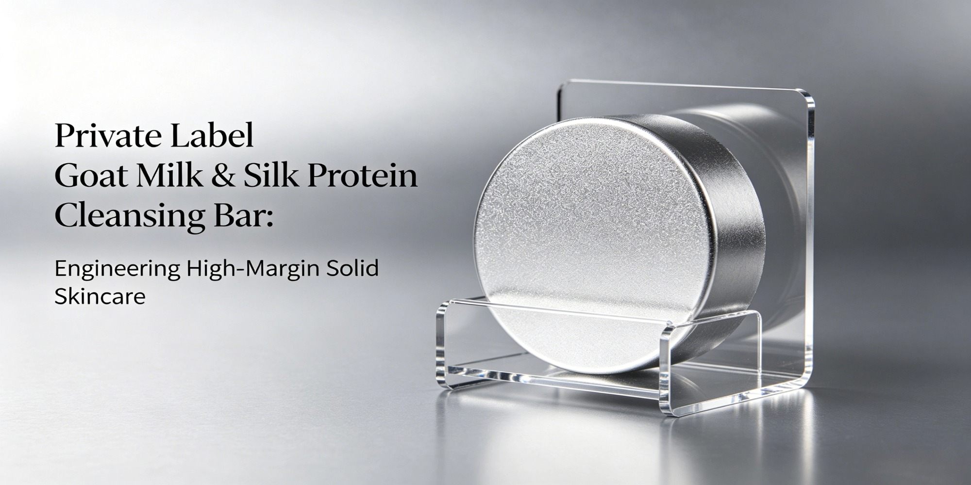 Private Label Goat Milk & Silk Protein Cleansing Bar: Engineering High-Margin Solid Skincare