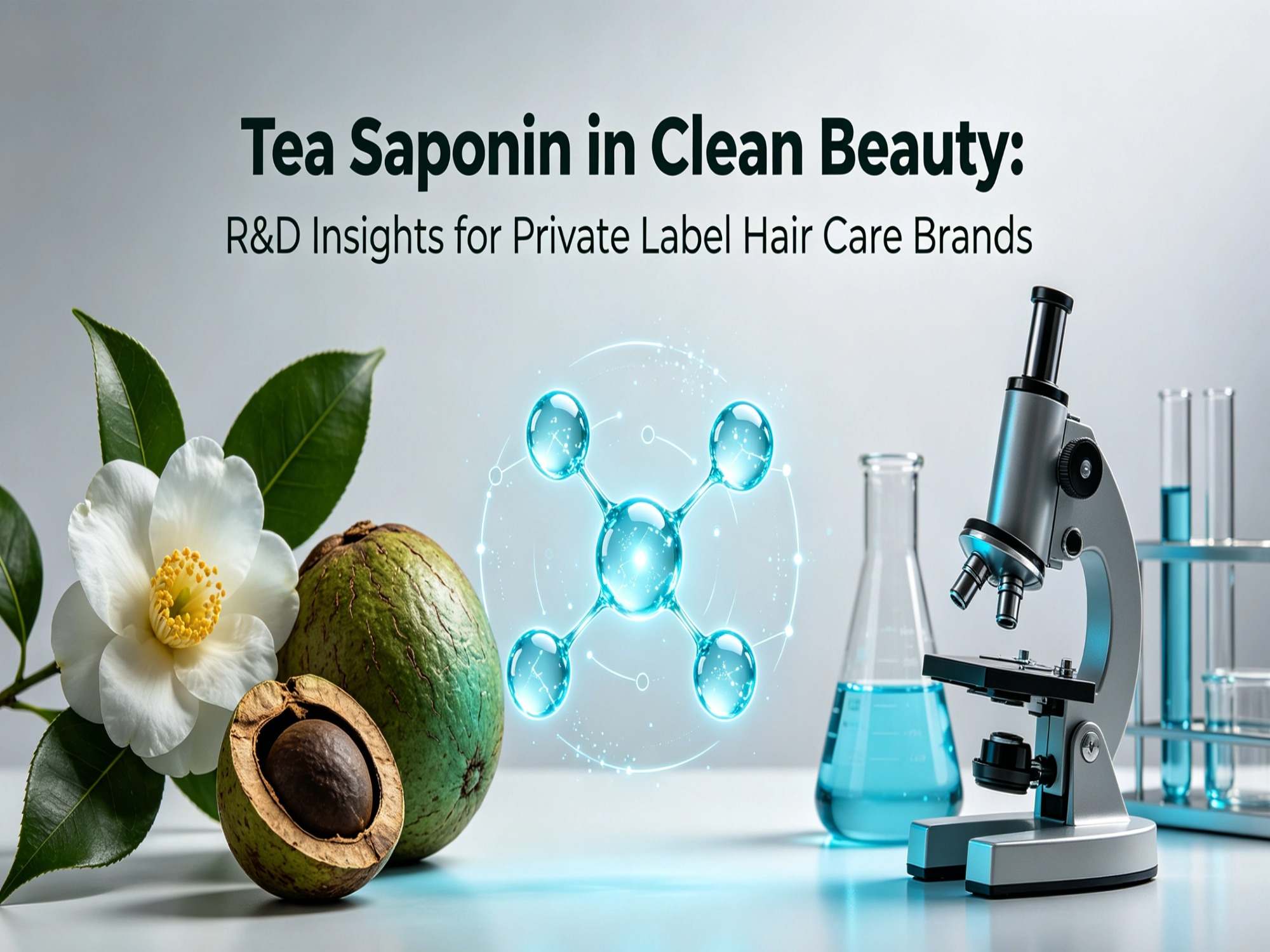 Tea Saponin in Clean Beauty: R&D Insights for Private Label Hair Care Brands