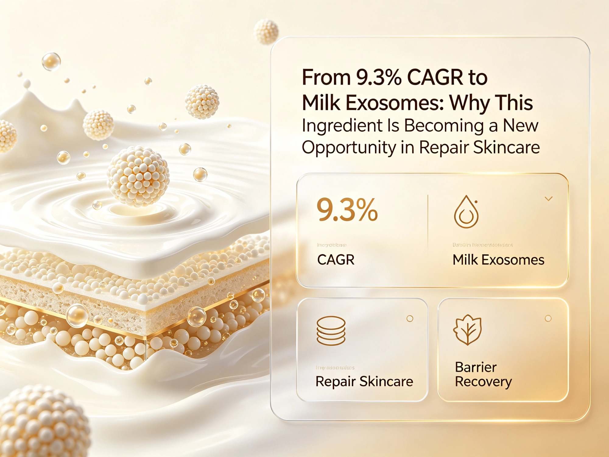 From 9.3% CAGR to Milk Exosomes: Why This Ingredient Is Becoming a New Opportunity in Repair Skincare